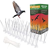 Telgoner Pinchos Antipalomas acero Inoxidable- 3M 10 Filas Espanta Palomas Pinchos- Flexibles Premontado Pinchos anti…